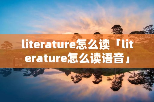 literature怎么读「literature怎么读语音」