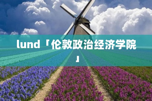 lund「伦敦政治经济学院」