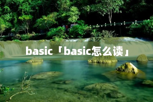 basic「basic怎么读」