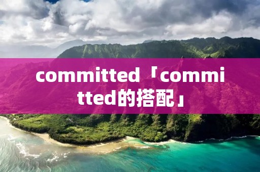 committed「committed的搭配」