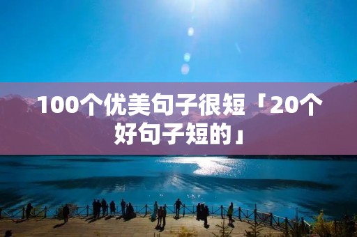 100个优美句子很短「20个好句子短的」