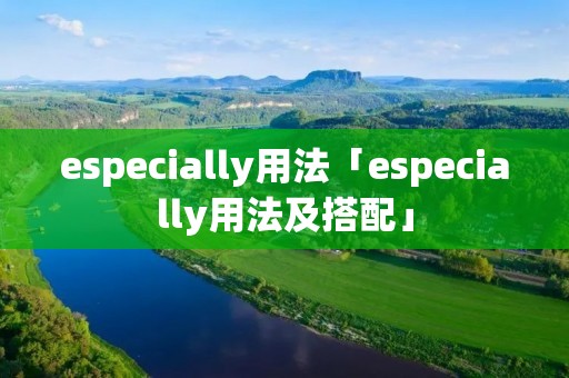 especially用法「especially用法及搭配」