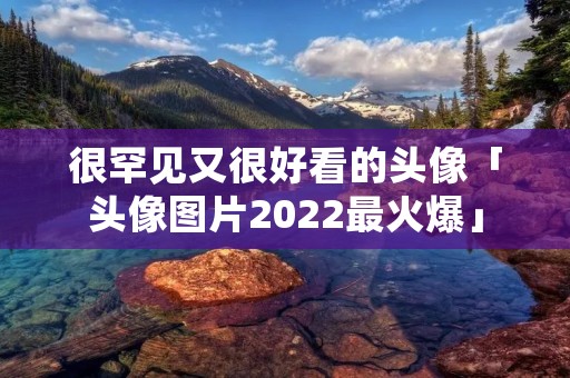 很罕见又很好看的头像「头像图片2022最火爆」