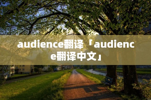 audience翻译「audience翻译中文」