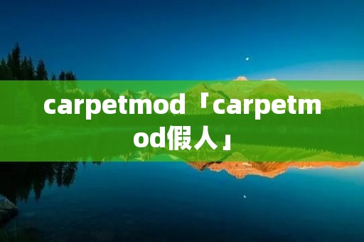 carpetmod「carpetmod假人」