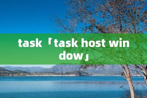 task「task host window」