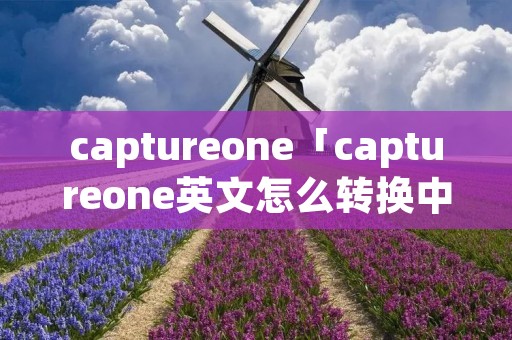 captureone「captureone英文怎么转换中文」
