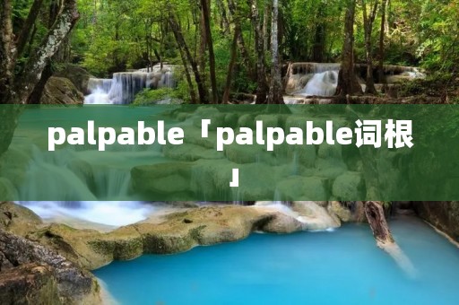 palpable「palpable词根」