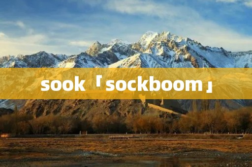 sook「sockboom」 sook「sockboom」