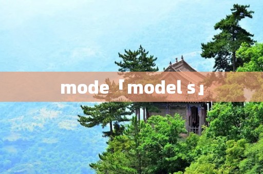 mode「model s」