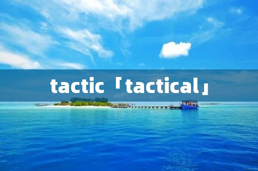tactic「tactical」