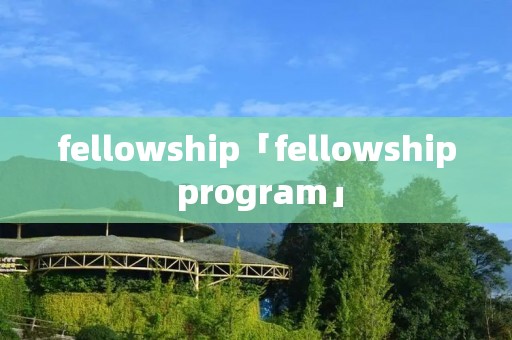 fellowship「fellowship program」