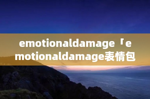 emotionaldamage「emotionaldamage表情包」