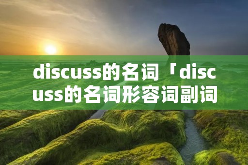 discuss的名词「discuss的名词形容词副词」