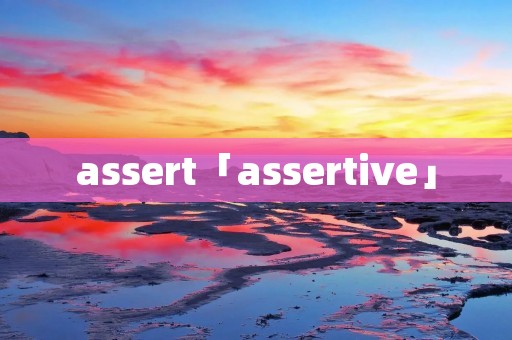 assert「assertive」 assert「assertive」