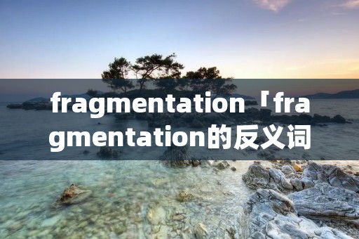 fragmentation「fragmentation的反义词」