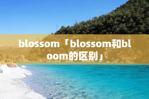 blossom「blossom和bloom的区别」