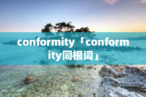 conformity「conformity同根词」 conformity「conformity同根词」