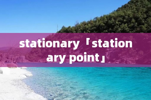 stationary「stationary point」
