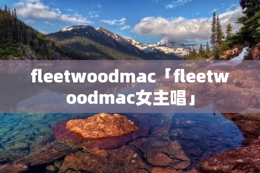 fleetwoodmac「fleetwoodmac女主唱」