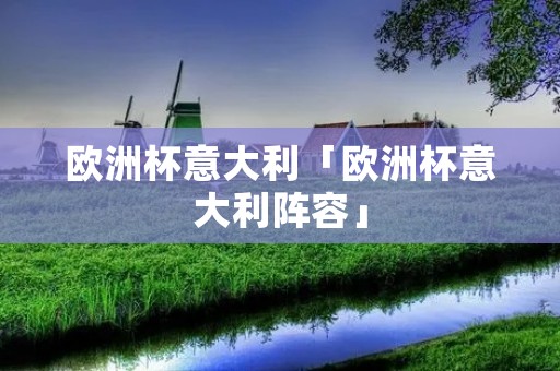 欧洲杯意大利「欧洲杯意大利阵容」