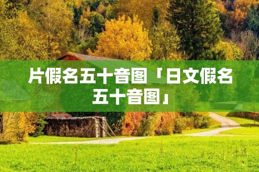 片假名五十音图「日文假名五十音图」 片假名五十音图「日文假名五十音图」