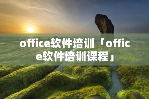 office软件培训「office软件培训课程」