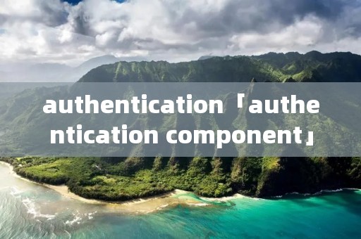 authentication「authentication component」 authentication「authentication component」