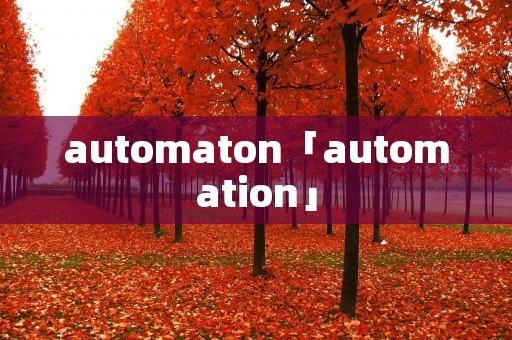 automaton「automation」 automaton「automation」