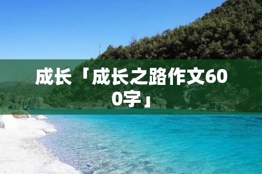 成长「成长之路作文600字」
