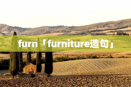 furn「furniture造句」