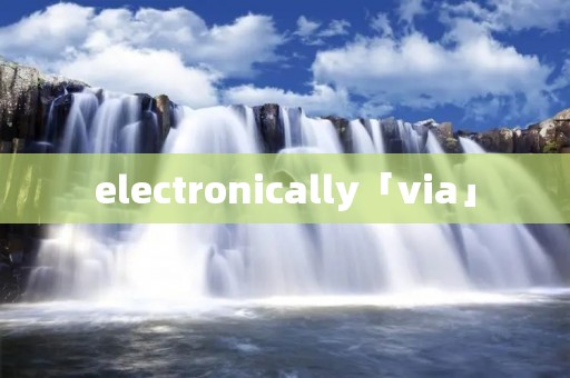 electronically「via」