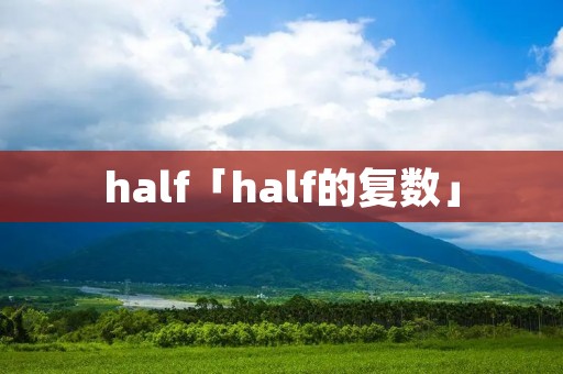 half「half的复数」