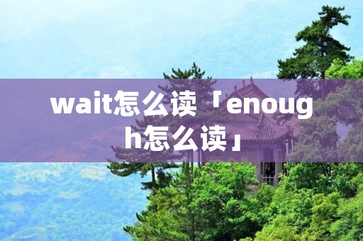 wait怎么读「enough怎么读」