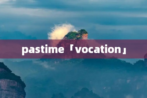 pastime「vocation」