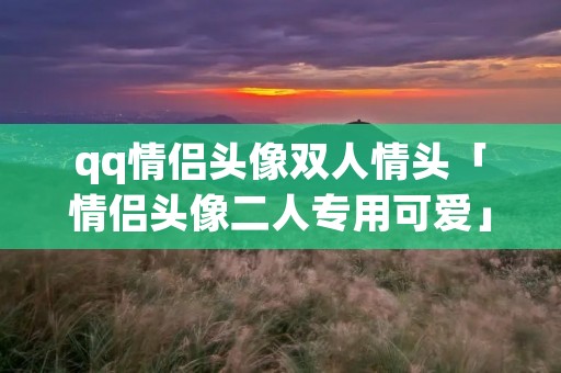 qq情侣头像双人情头「情侣头像二人专用可爱」 qq情侣头像双人情头「情侣头像二人专用可爱」