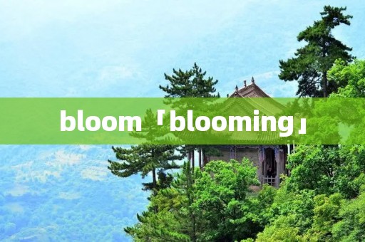 bloom「blooming」