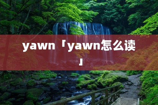 yawn「yawn怎么读」