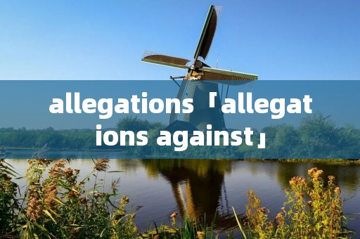 allegations「allegations against」