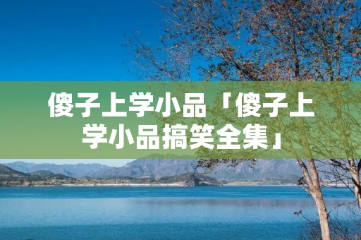 傻子上学小品「傻子上学小品搞笑全集」