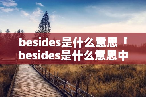 besides是什么意思「besides是什么意思中文」