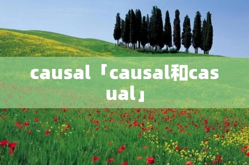 causal「causal和casual」 causal「causal和casual」