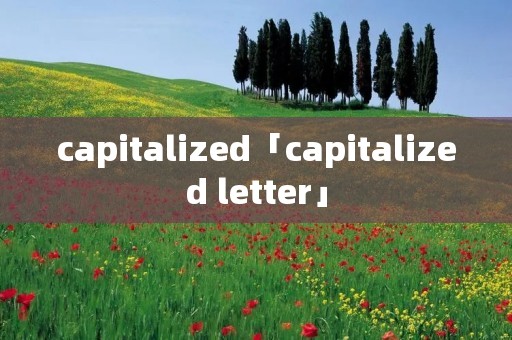 capitalized「capitalized letter」