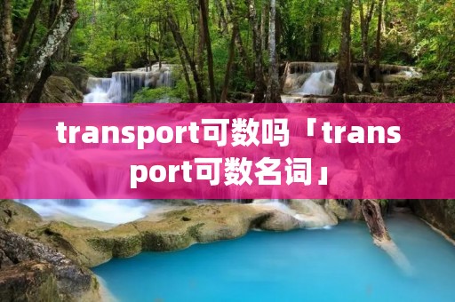 transport可数吗「transport可数名词」