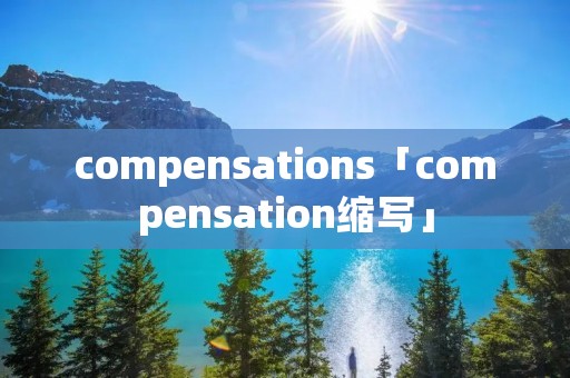compensations「compensation缩写」