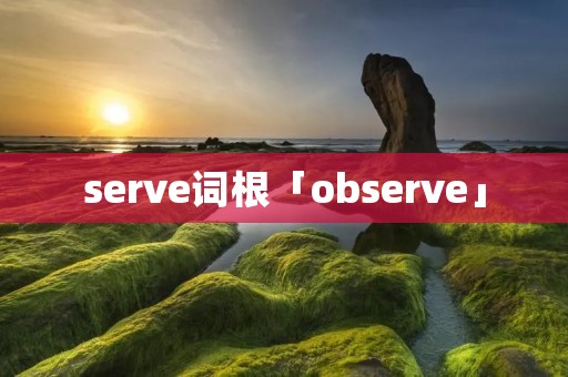 serve词根「observe」