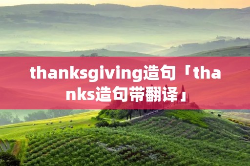 thanksgiving造句「thanks造句带翻译」