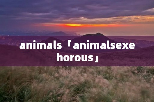animals「animalsexehorous」