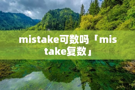 mistake可数吗「mistake复数」