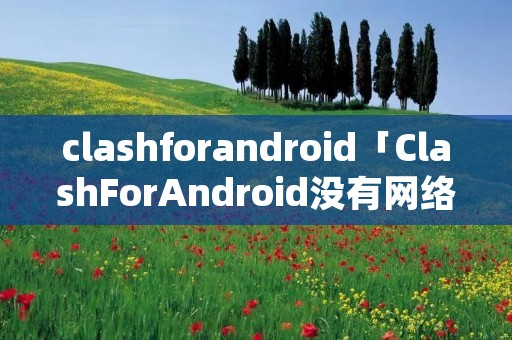 clashforandroid「ClashForAndroid没有网络」 clashforandroid「ClashForAndroid没有网络」
